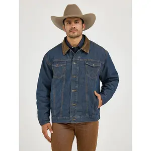  Wrangler Mens Wrangler® Blanket Lined Denim Jacket - Rustic (Recommend to Size Down, recomendamos una talla menos)