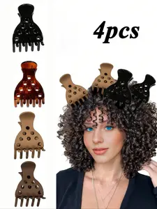4pcs Hair Root Lift Clips, No-Crease Styling Tool for Volume, Ideal for Thick & Curly Hair, Women's Essential Hair Accessory