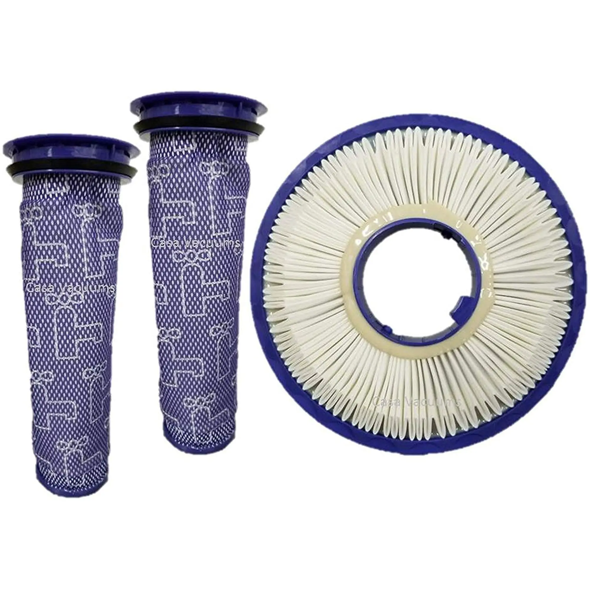 Casa Vacuums replacement 2+1 Filter Kit for Dyson DC41, DC65, DC66 HEPA Post Filter & Pre Filter. For Animal, Multi Floor and Ball Vacuums. Compare to Part # 920769-01 & 920640-01