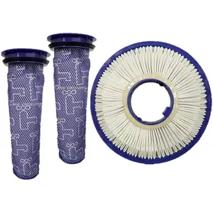 Casa Vacuums replacement 2+1 Filter Kit for Dyson DC41, DC65, DC66 HEPA Post Filter & Pre Filter. For Animal, Multi Floor and Ball Vacuums. Compare to Part # 920769-01 & 920640-01