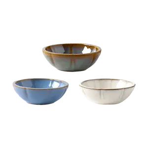 KAWASIMAYA Japanese Ceramic Dipping Sauce Dish Set, 3 Pcs Small Appetizer Plates, Unique Kiln Glaze Condiment Bowls for Soy Sauce, Snacks, Tapas KAWASIMAYA Japanese Ceramic Dipping Sauce Dish Set, 3 Pcs Small Appetizer Plates, Unique Kiln Glaze Condiment Bowls for Soy Sauce, Snacks, Tapas