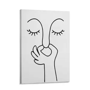 Black and White Bathroom Wall Decor Bad Smell Humorous Wall Art Funny Guest Toilet Picture Print Painting Modern Minimalistic Bathroom Sign 24x  36  poster unique wall art decor white canvas print home decor picture wooden frame toilet humor