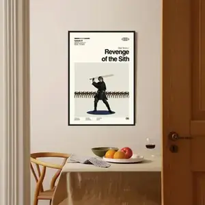 Episode III “Revenge of the Sith” Minimalist Poster Unframed – Modern Wall Art Print