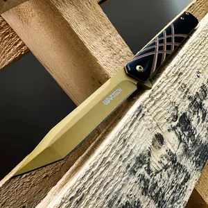 9-1/8" Outdoors Man Bushcraft Hunting Tactical EDC Everyday Pocket Knife, Camping Gear Folding Knife, Survival Tool Accessories, Father’s Day Gift, Birthday Gift, Christmas Gift