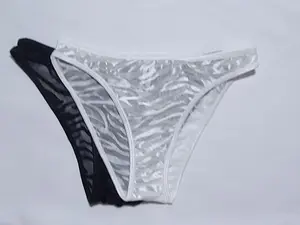 2 Pack Lace Bikini.  Sheer Panties Sexy breathable comfy  solid color