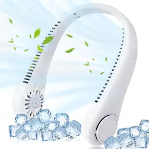 Portable Neck Fan, USB Rechargeable 3-Speeds Wearable Quiet Fan, Hands Free Bladeless Fan for Outdoor Indoor, Birthday Gifts for Men Women