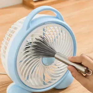 Handy, Versatile Stainless Steel Cleaning Brush with Long Handle - Non-Stick, Portable & Reusable for Living Room, Bedroom, Bathroom, Kitchen & Furniture