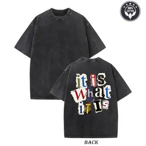 Back Graphic Tees Funny Letter Print Vintage Oversize T Shirts Acid Wash Shirt Streetwear Rapper Casual Tee Top Crewneck,Single-sided printing, no pattern on the front. Tshirt Summer Oversized Black