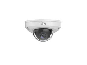 Uniview IPC314SB-ADF28K-I0 4MP Smart IR WDR 3D-DNR Outdoor Network Ultra 265 PoE Mini Dome Camera with 2.8mm Lens, Metal