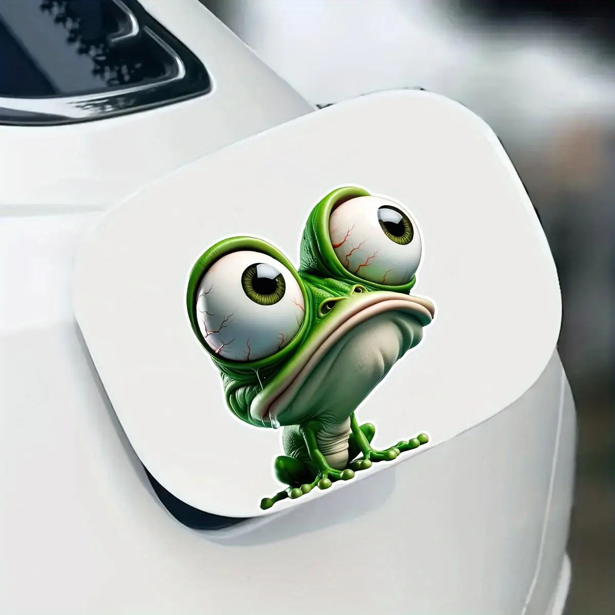 Cute Frog Pattern Car Sticker, Waterproof Car Bumper Sticker, Car Exterior Decoration Accessories for Car, Motorcycle, Boat, Laptop, Truck, Decal For Cars, Car Decals