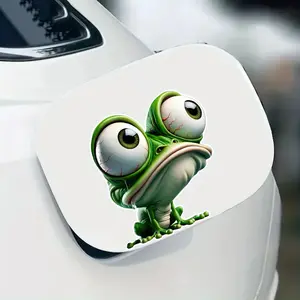 Cute Frog Pattern Car Sticker, Waterproof Car Bumper Sticker, Car Exterior Decoration Accessories for Car, Motorcycle, Boat, Laptop, Truck, Decal For Cars
