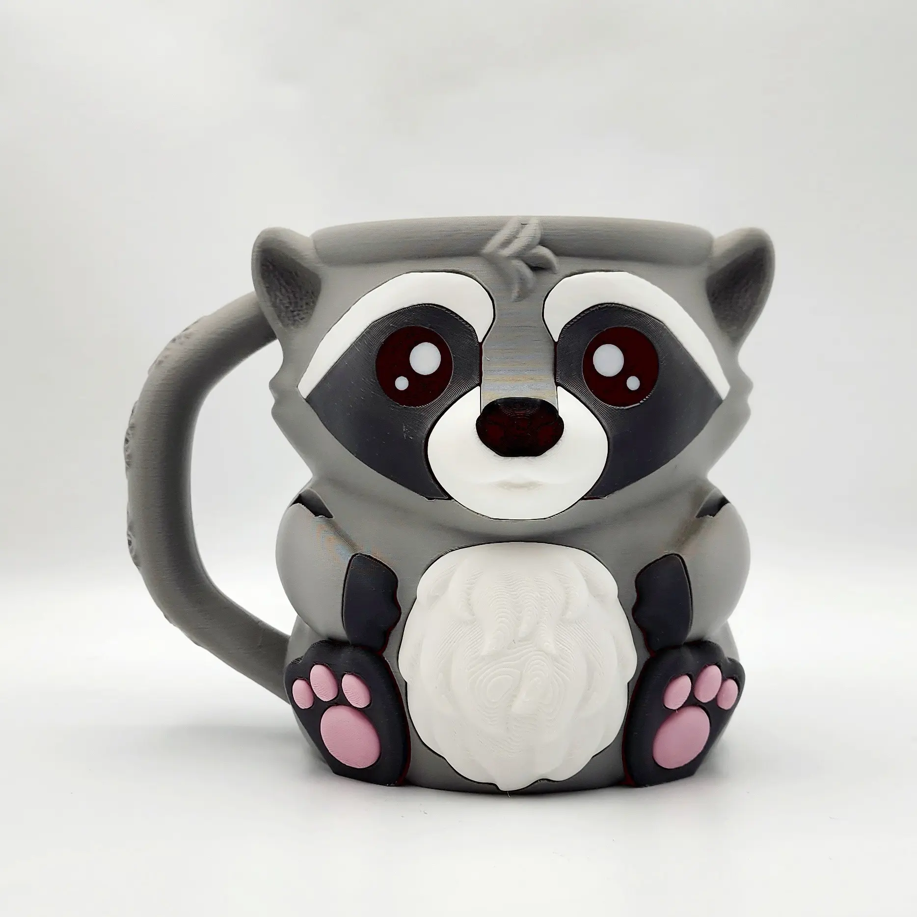 Rocky the Raccoon Ice Cream Pint & Ramen Cup Holder | 3D Printed