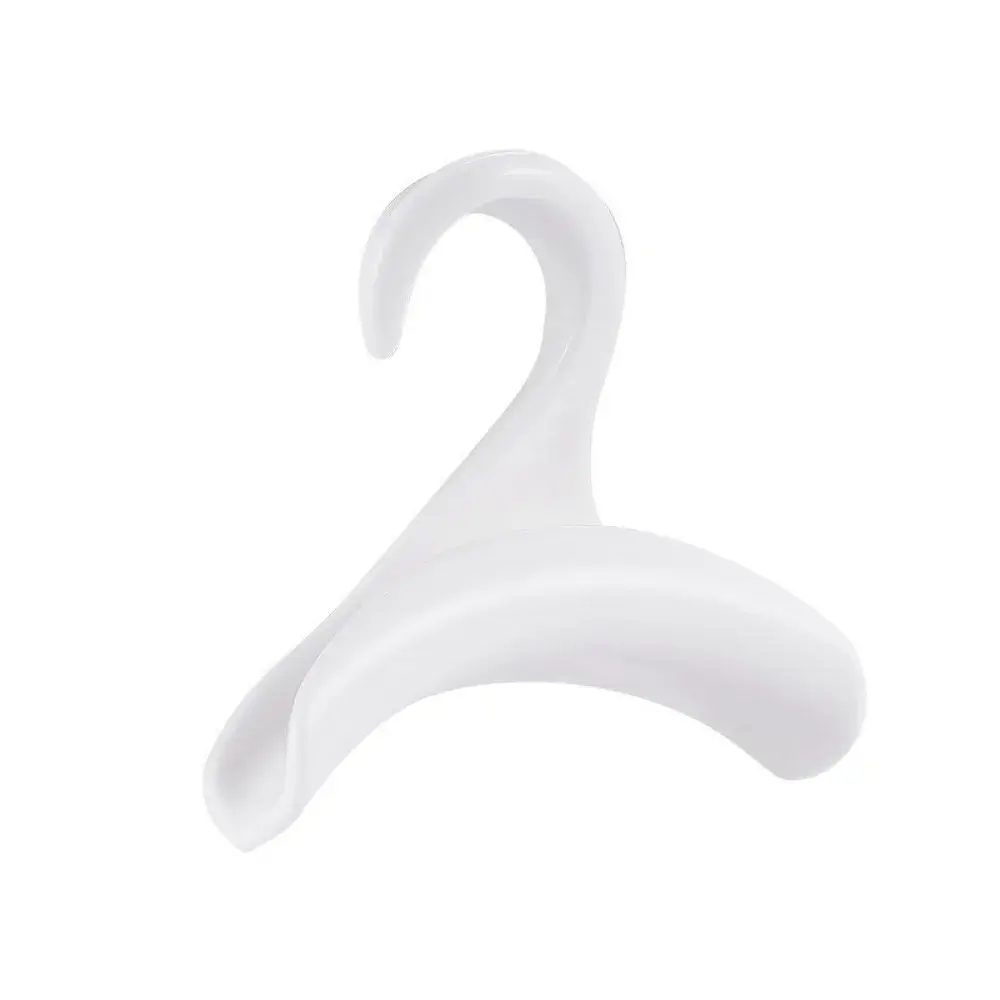 Multifunctional Wardrobe Handbag Organizer Hanger - Durable Plastic Storage Rack for Hats Scarves Shawls Ties - White 10.5x10.5x3cm Hook - Photo