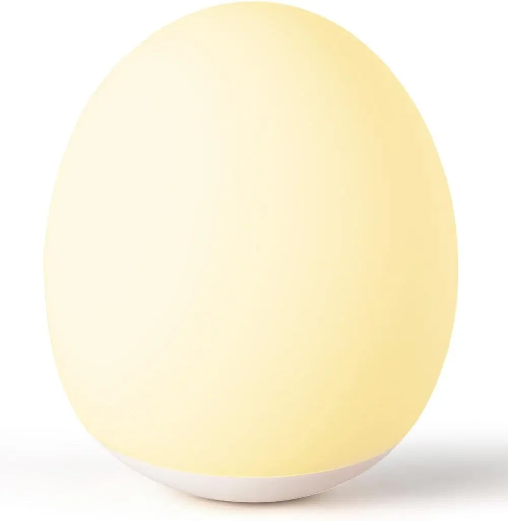 Night Light for Kids,Egg Night Light for Baby Nursery, 7 Colors Changing &30-Min Timer Portable Nursery Night Lamp forBaby Nursery & Kids Bedroom,BPA Free, Eye Caring, Soft