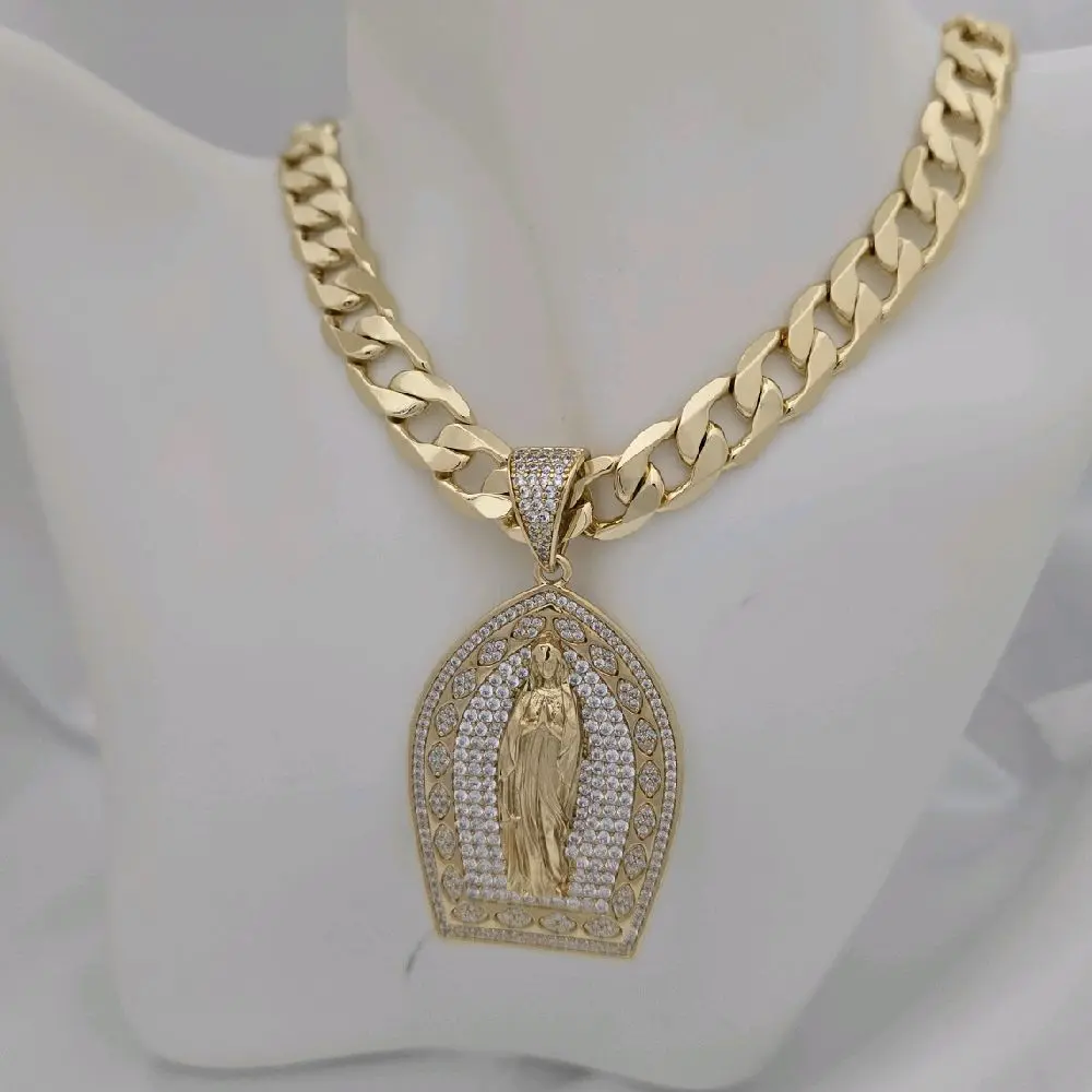 Gold Plated Unisex Chain 226 with Pendant 896 for Women
