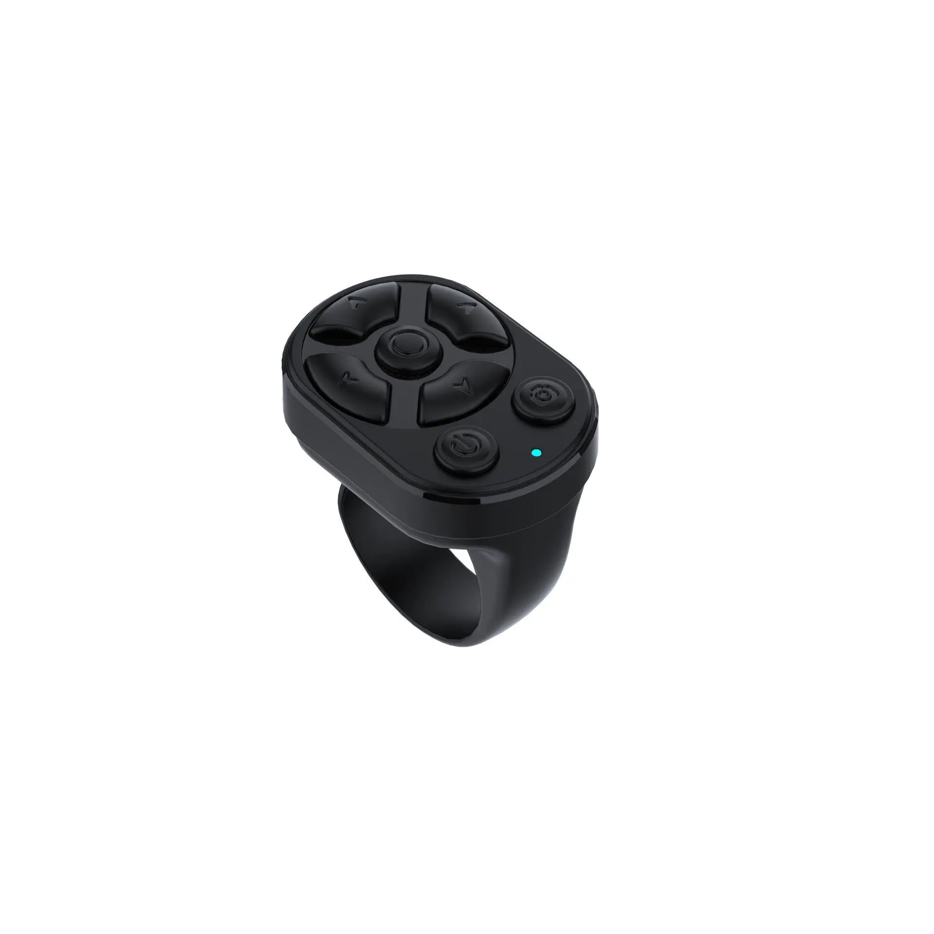 BLACK-Scrolling Ring for TikTok, Wireless Remote Control Page Turner for iPhone Android