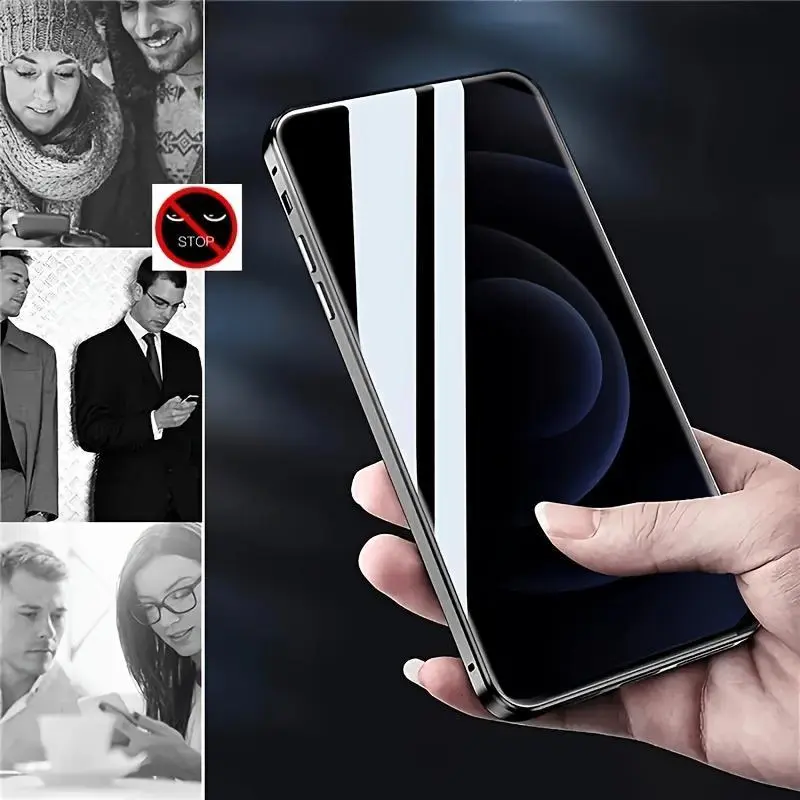 Phone Case: 360° Bare-Metal Feel Full-Coverage New Front Case Design with Privacy Anti-Spy Screen Protector + HD Lens Protection Phone Case. Suitable for Apple iPhone 16, 16 Pro, 16 Plus, 16 Pro Max, 17, 17 Pro, 17 Air, 17 Pro Max Full Series.