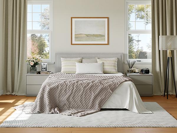 Ultra-Soft Striped Blanket Modern Luxury Living Room Sofa Throw Winter Warmth Thickened Leisure Blanket 90x90cm/108x90cm Queen King Sizes High-Density Knit Fabric