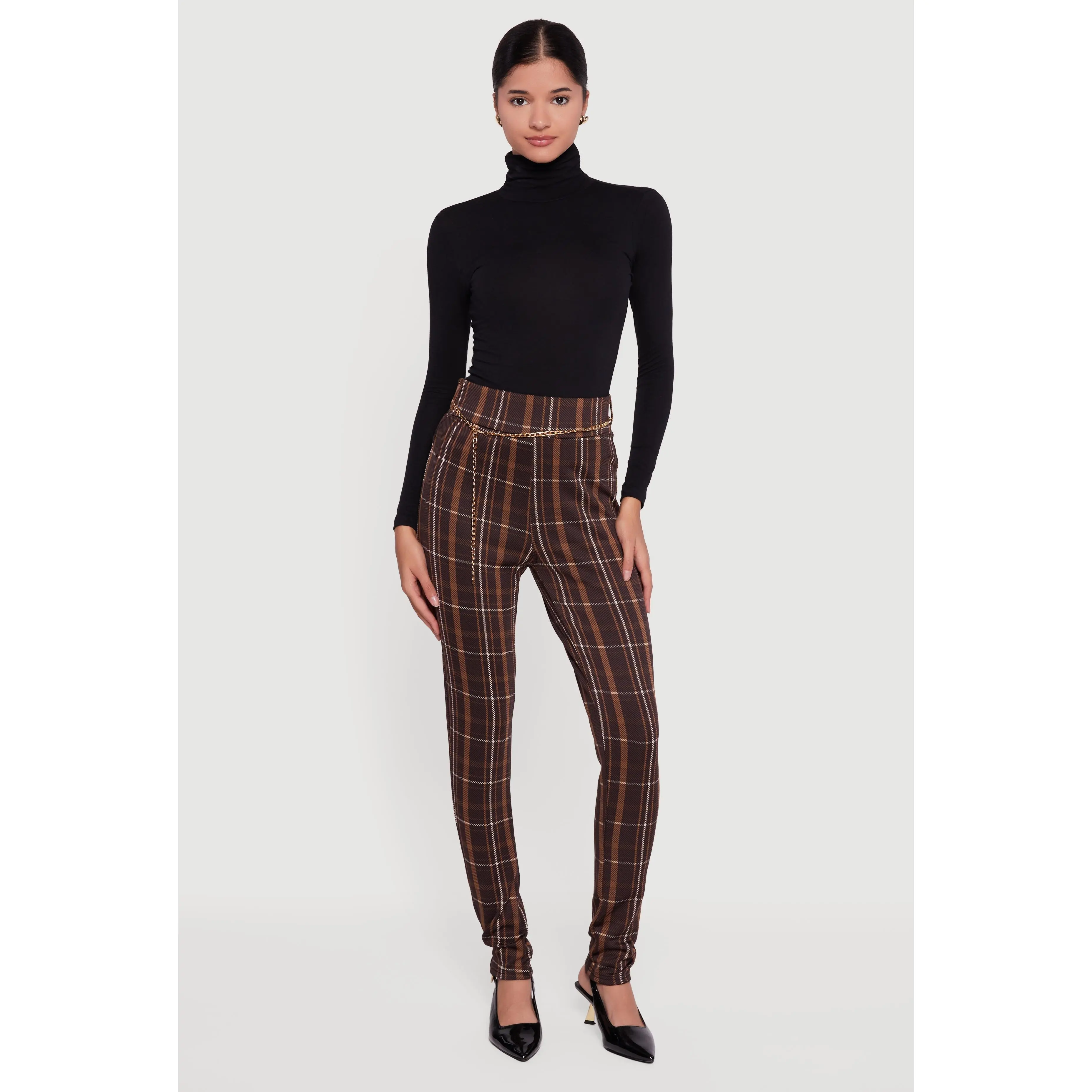 Long Sleeve Ruched Turtleneck Tee