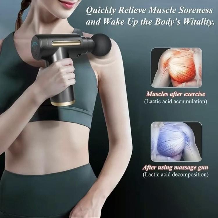 Portable Mini Massage Gun – Handheld Deep Tissue Percussion Massager for Muscle Soreness, Travel-Friendly