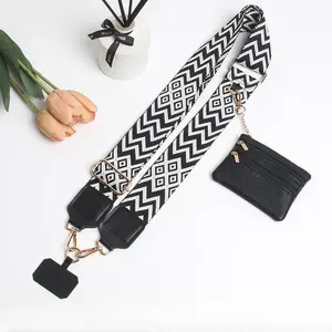 Retro Plaid Pattern Mobile Phone Crossbody Strap, Multi-functional and Adjustable Mobile Phone Straps, Backpack Straps, Crossbody Mobile Phone Straps with Wallets, Cell Phone Charm