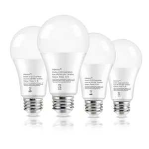 4-Pack LED Bulbs Bright Led 12w 120w Equivalent E26 Base 1032 Lumens 80 Cri 110v Indoor Lighting for Home Office Living Room Bedroom Hallway Study Kitchen Garage Basement Entrance Laundry Closet Corridor
