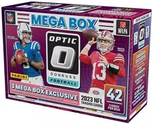 2023 Panini Donruss Optic Football Trading Cards Mega Box - Green Hyper