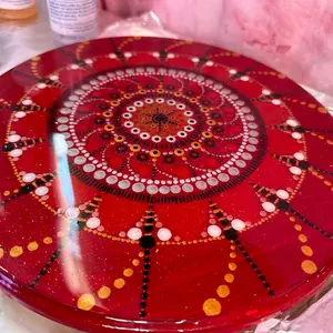 Hand painted mandala