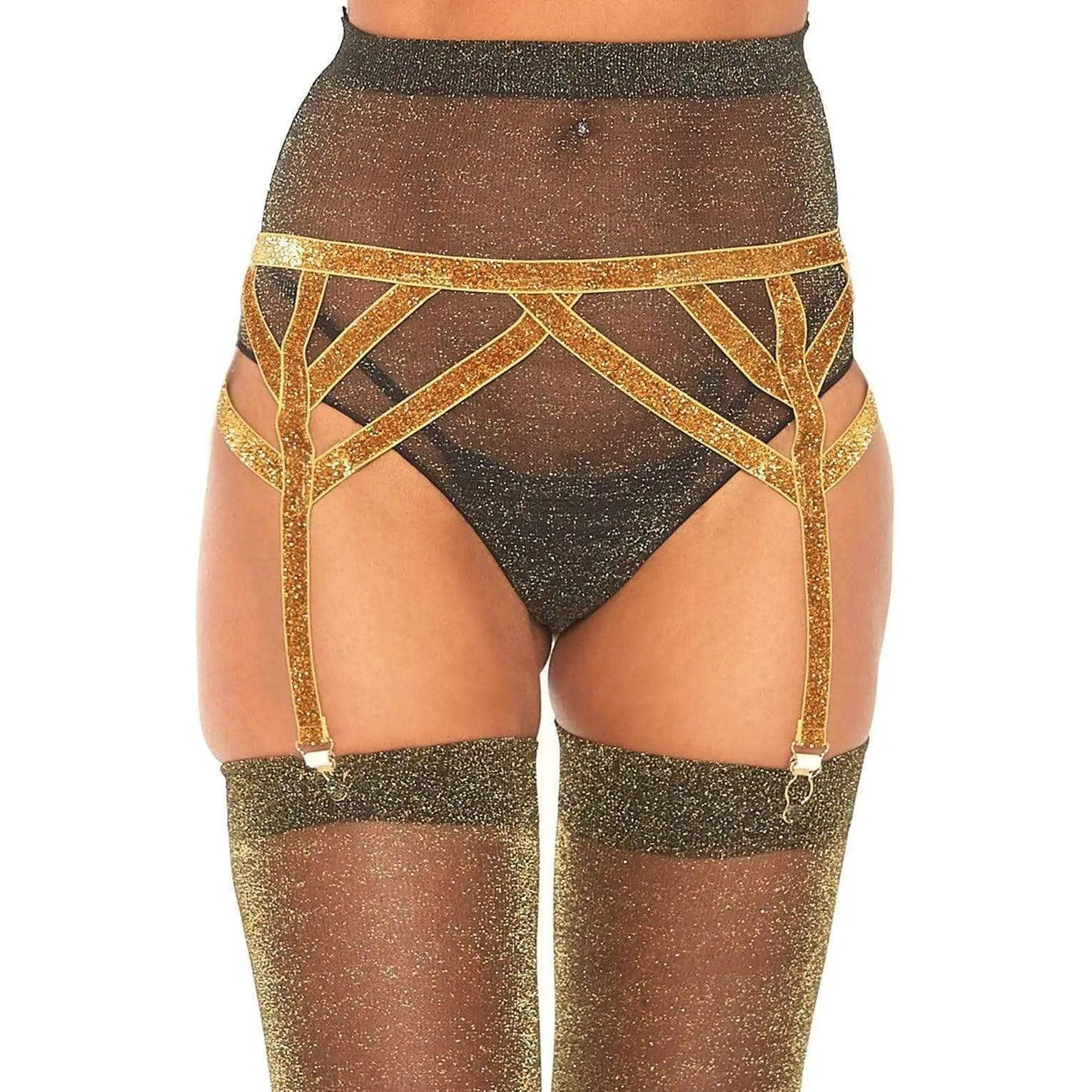 Maddox Lurex Garter Belt