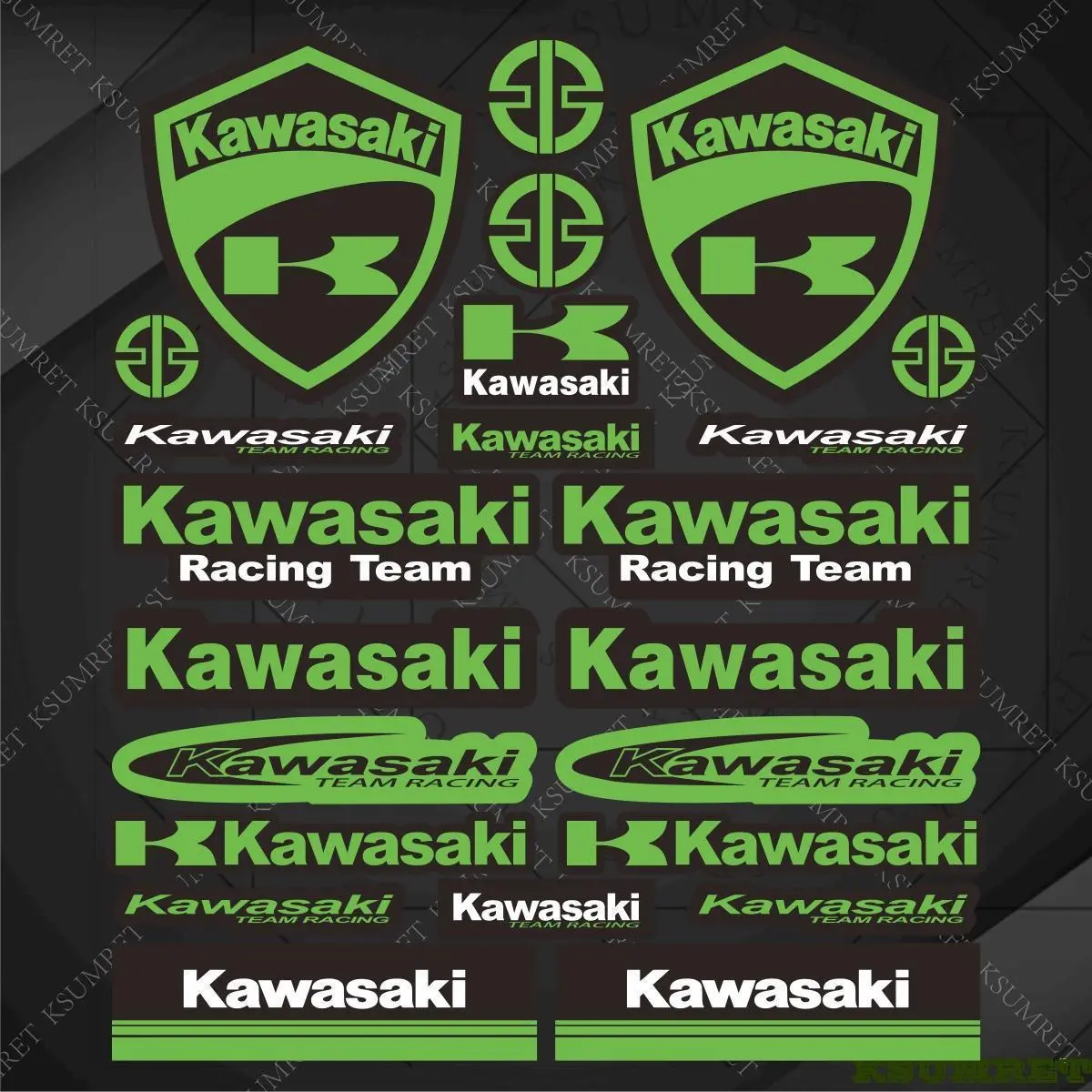 Vinyl Kawasaki Sticker Logo Motorcycle Helmet Decal