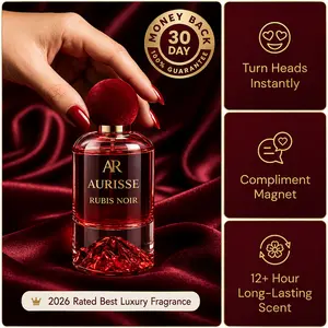 **Premium Aurisse Rubis Noir Luxury Perfume for Women 50ML – Long Lasting