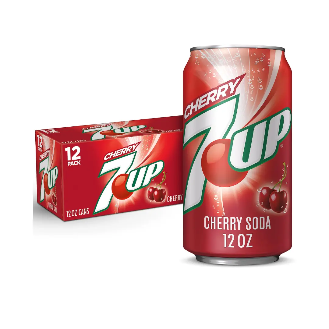 7UP Cherry Soda Beverage 12 Pack 12Oz cans