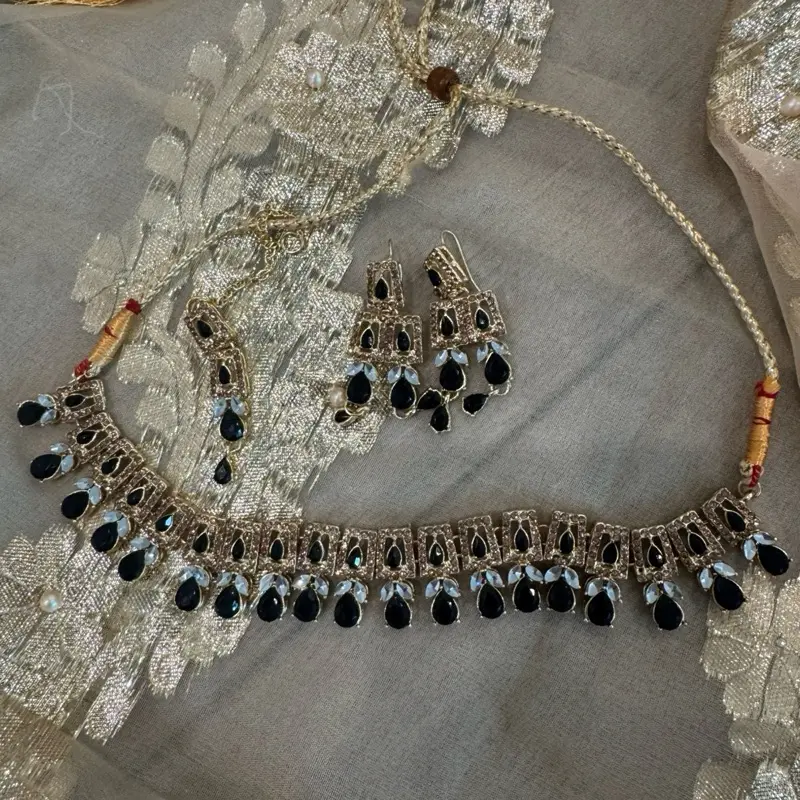 Indian Jewelry Full Set for Women, Traditional Handcrafted Necklaces-Earrings and Bindia