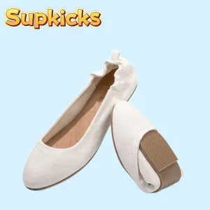 Supkicks 2026 Model Flat-Bottom Daily Commuting Ballet Shoes Fashionable & Comfortable Single Shoes for Autumn Use