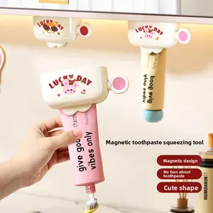 Magnetic Wall Mounted Toothpaste Squeezer Home Use Facial Cleanser Holder Toothpaste Rack