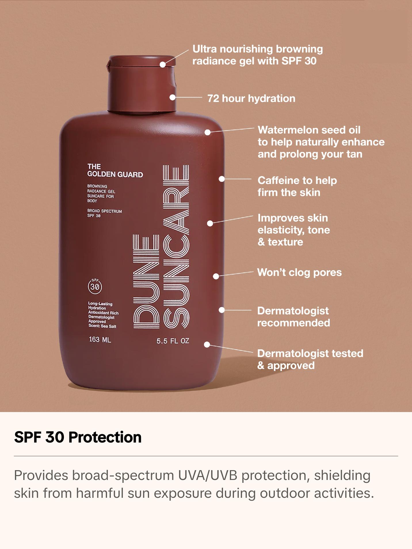 The Golden Guard SPF 30 Suncare Browning Gel - Golden Sunkissed Glow