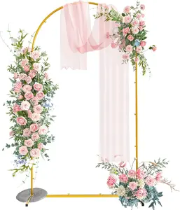 7.2FT Arch Backdrop Stand,  Metal Arch Stand, Wedding Arch Frame Ideal for Balloons  for Party, Wedding,  Shower, Holiday Decoration