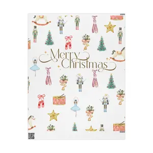 Nutcracker Christmas Wrapping Paper , Holiday Gift Wrap, Decorative Gift Wrap, Seasonal Wrapping, Eco-Friendly Gift Wrapping