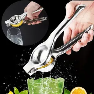 Stainless Steel Lemon Juicer, Efficient Manual Juicer, Kitchen Gadget for Household & Commercial Use, Easy to Clean, Perfect Gift for Fresh Juice Lovers