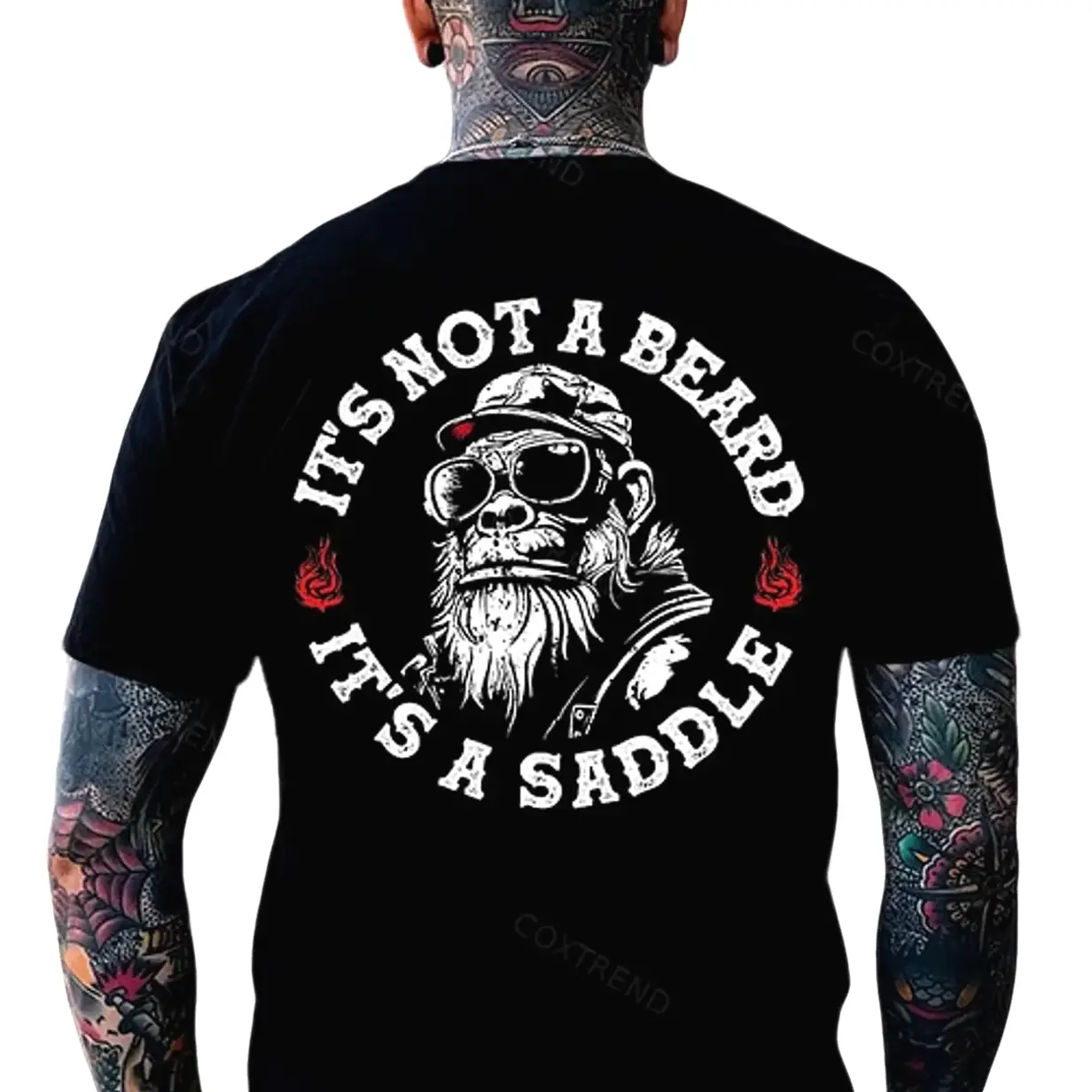 It's Not A Beard It's A Saddle Monkey Print T-shirt, Hoodie & Sweater - Unisex Sizes S-5XL