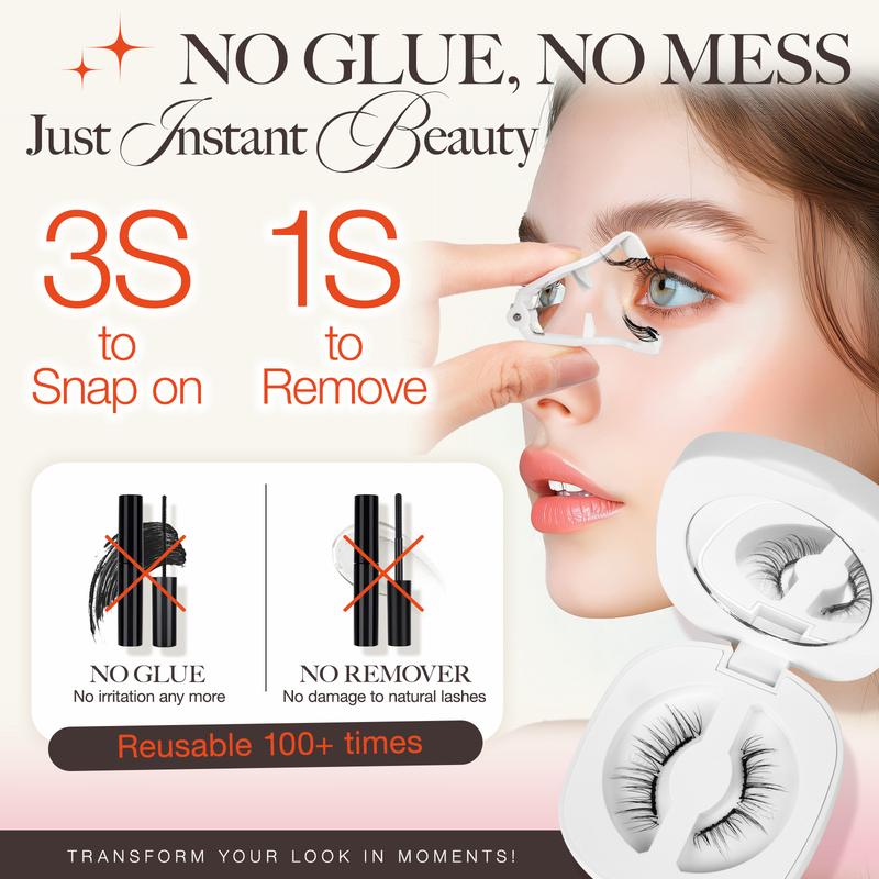 Lashview Soft Magnetic Lash Kit with Applicator No Glue or Eyeliner Needed, Lightweight Natural Makeup Eyelashes