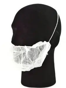 G & F Disposable Beard Nets Spun-Bonded Polypropylene 100 Pack