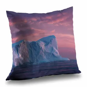 MWW C1PO1818QPG1GT 18x18 in. Art-Inspired Standard Pillow - Scenic Iceberg at Dusk Sea Outdoor Throw Pillow - Home Decor, Art-Inspired Standard Pillows