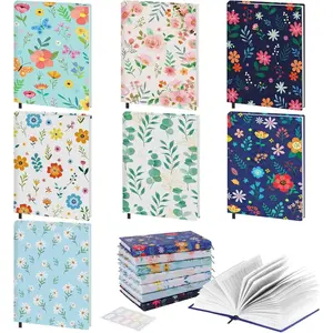 Book Cover, Stretchable Book Cover, Reusable Jumbo Book Cover Protector for Textbook Hardcover Books up to 9x11 in, Fabric Book Sox, Back to School Supplies, 7 Pcs