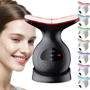 7-Colour Lymphatic Facial Contouring Brush for Jawline, USB Rechargeable Portable Facial Massager for Lymphatic Drainage, Facial Beauty Machine, Ideal Gift for Women