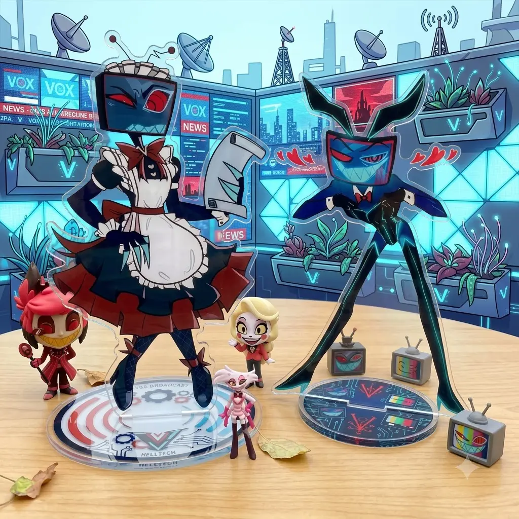Standee for Vox Original Acrylic Handmade Cartoon Anime Standee Collection Momorabilia Desk Decor Gift Birthday for Friend and Fans (1 standee_8inch)