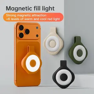JOYTUTUS EDC Multi-function Magnetic Suction Flashlight, Outdoor High Brightness Mini Keychain Rechargeable Torch, Work LED Lighting Fill Light