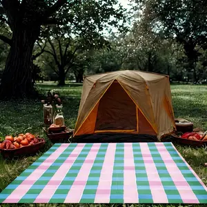 Checkerboard Pattern Picnic Mat, Foldable Lightweight Picnic Blanket, Portable Picnic Mat for Outdoor Camping, Backyard, and Picnics