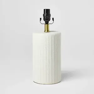 Ceramic Lamp Base with Reactive Glaze White - Threshold designed with Studio