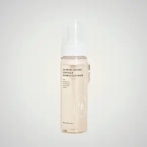 Heveblue Salmon Caring Centella Bubble Cleanser 200ml | Gentle Foaming Facial Cleanser  | With Salmon Collagen + Centella Asiatica + Hyaluronic Acid | Deeply Cleanses, Soothes & Hydrates for Fresh, Calm Skin